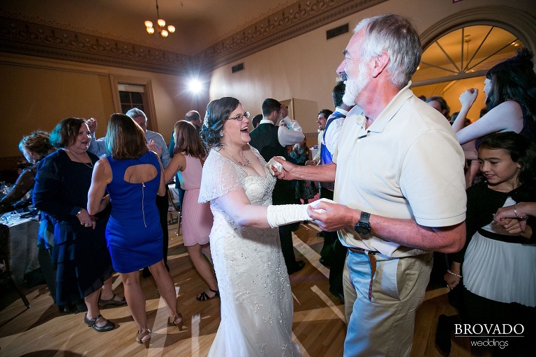 A historic wedding in an old couthouse in stillwater minnesota