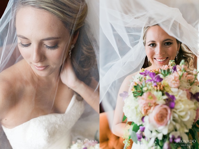 Bridal portrait on her wedding day
