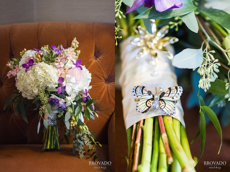 Bride's wedding bouquet