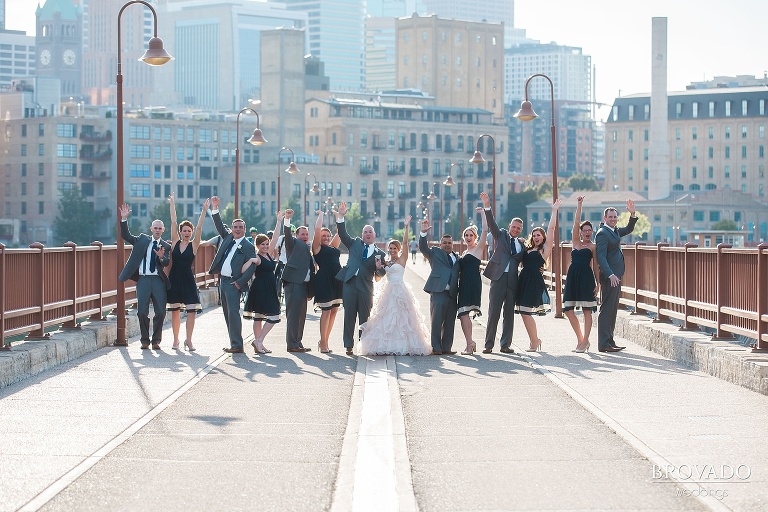 Peach and Navy themed wedding with  stunning details shot at the Minneapolis Event Center in Minneapolis, MN