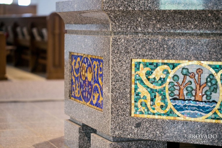 Peach and Navy themed wedding with  stunning details shot at the Minneapolis Event Center in Minneapolis, MN