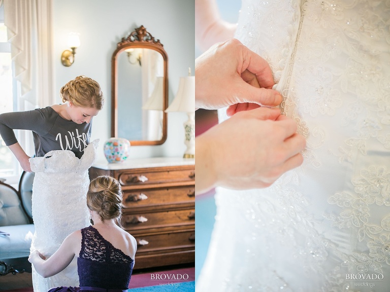 Small, Intimate, autumm themed wedding at the historic gale mansion located in Minneapolis, MN with lots of orange and pink details