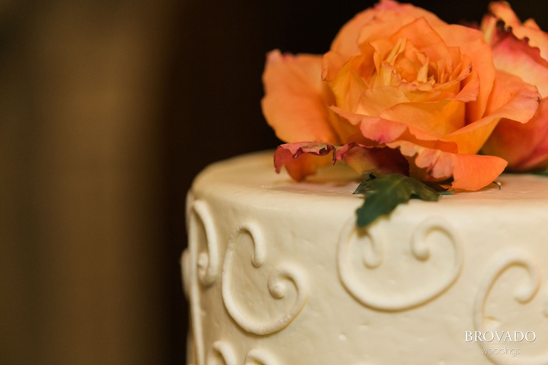 Small, Intimate, autumm themed wedding at the historic gale mansion located in Minneapolis, MN with lots of orange and pink details