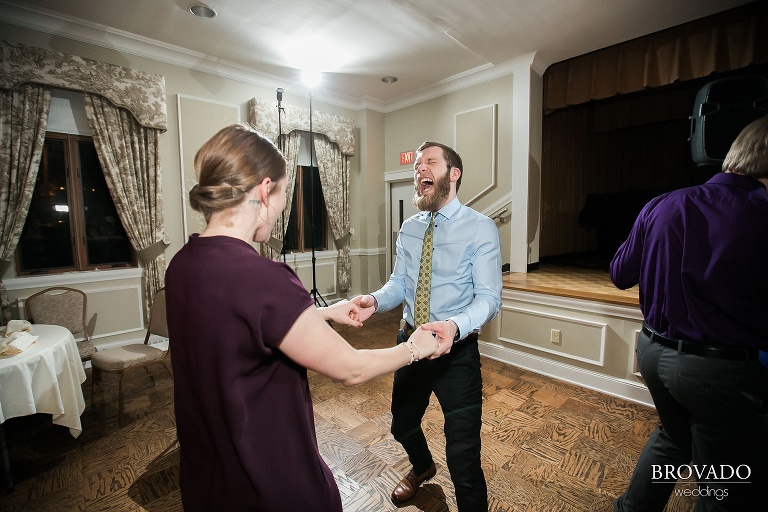 Small, Intimate, autumm themed wedding at the historic gale mansion located in Minneapolis, MN with lots of orange and pink details