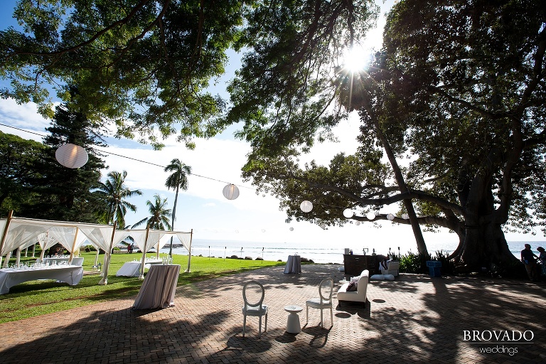 Dreamy Hawaii wedding shot on the shores of Maui by Preston Palmer from Brovado Weddings