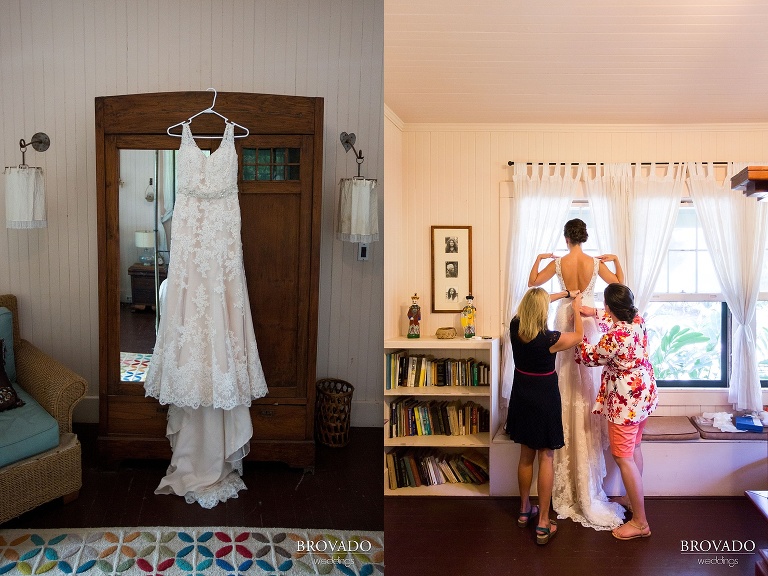 Dreamy Hawaii wedding shot on the shores of Maui by Preston Palmer from Brovado Weddings