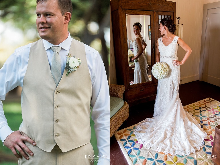 Dreamy Hawaii wedding shot on the shores of Maui by Preston Palmer from Brovado Weddings