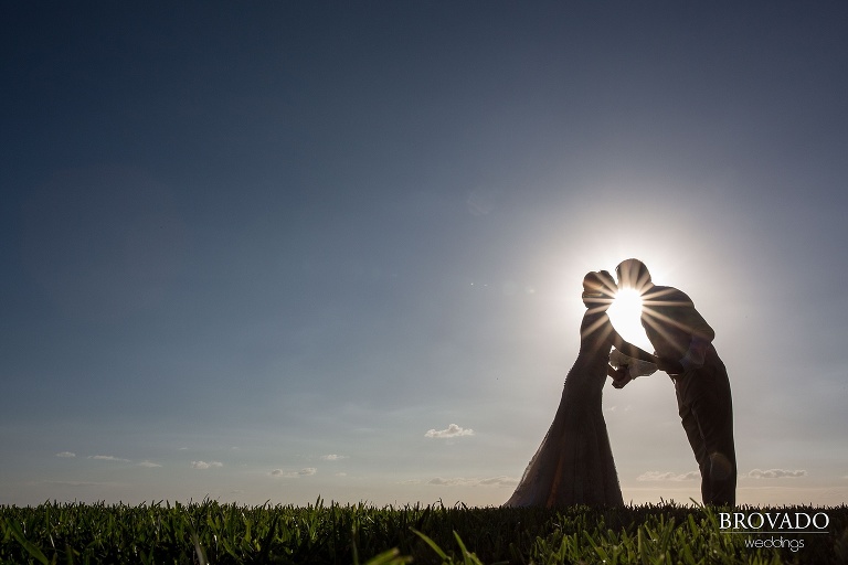 Dreamy Hawaii wedding shot on the shores of Maui by Preston Palmer from Brovado Weddings