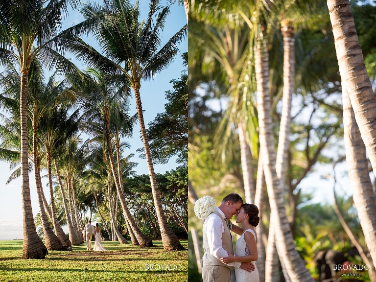 Dreamy Hawaii wedding shot on the shores of Maui by Preston Palmer from Brovado Weddings