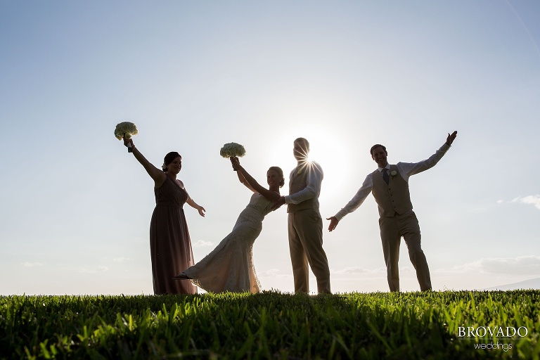 Dreamy Hawaii wedding shot on the shores of Maui by Preston Palmer from Brovado Weddings