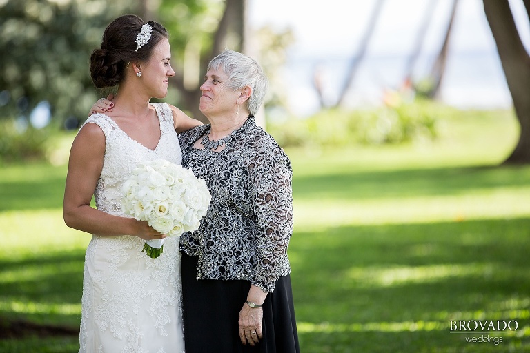 Dreamy Hawaii wedding shot on the shores of Maui by Preston Palmer from Brovado Weddings