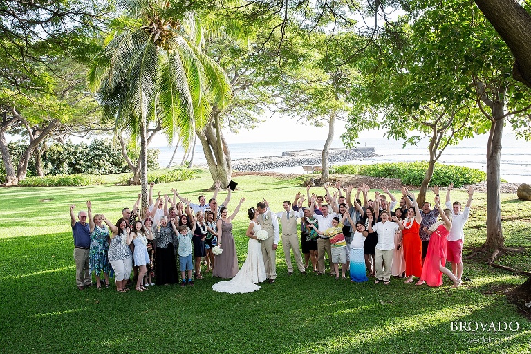 Dreamy Hawaii wedding shot on the shores of Maui by Preston Palmer from Brovado Weddings