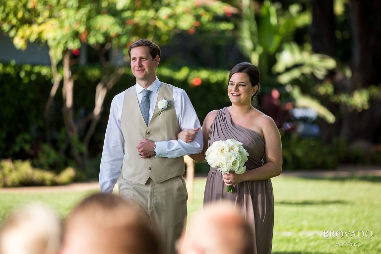 Dreamy Hawaii wedding shot on the shores of Maui by Preston Palmer from Brovado Weddings