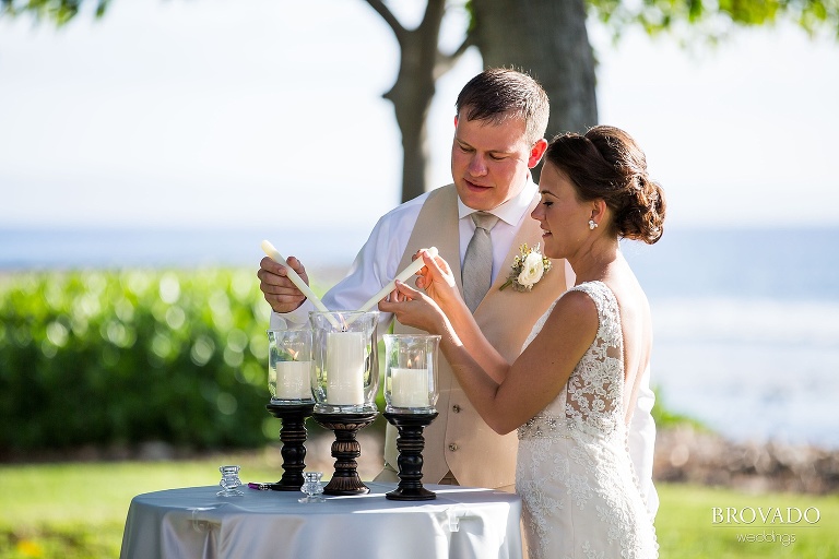 Dreamy Hawaii wedding shot on the shores of Maui by Preston Palmer from Brovado Weddings