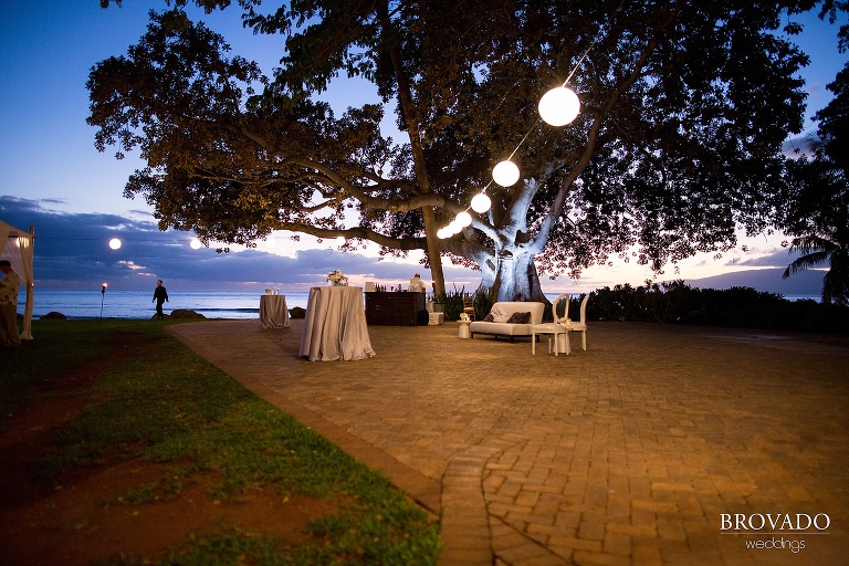 Dreamy Hawaii wedding shot on the shores of Maui by Preston Palmer from Brovado Weddings