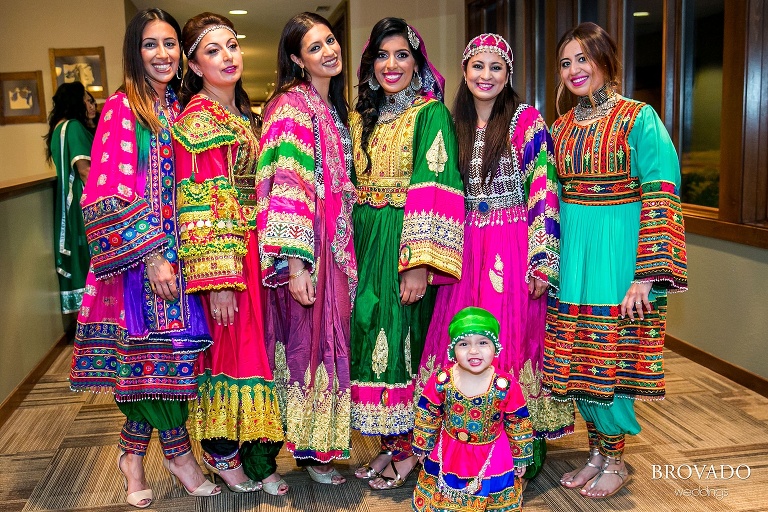 Indian wedding reception attire