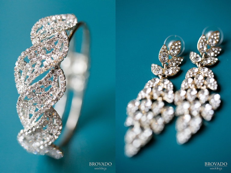 Detail of of wedding jewelry