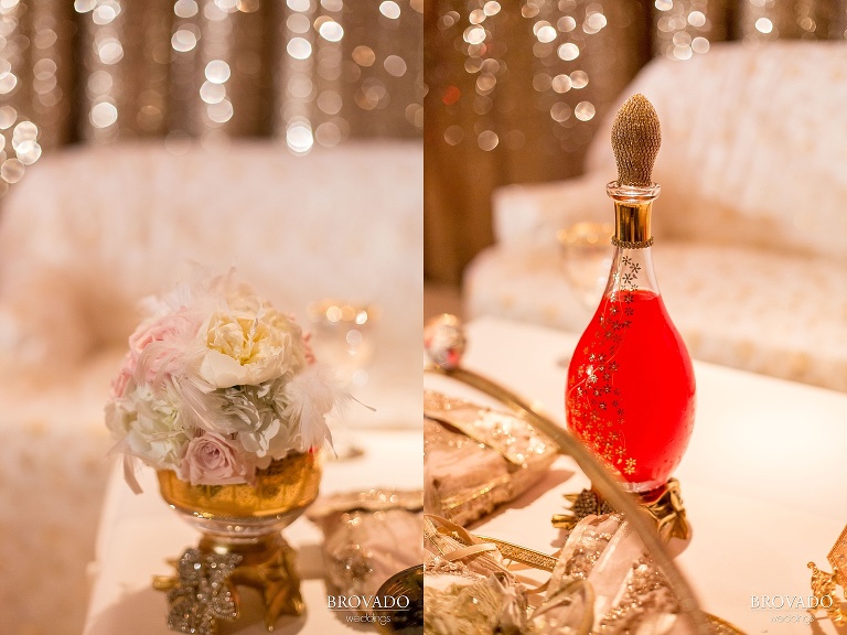 Indian wedding reception details