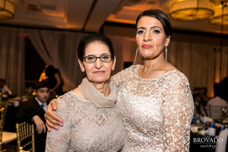 Wedding reception guests