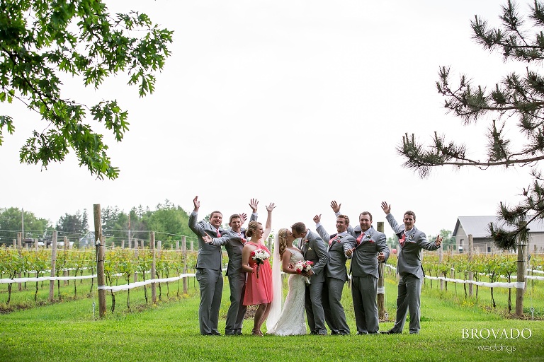 Sarah and Cody's Blog from their winery wisconsin wedding shot b