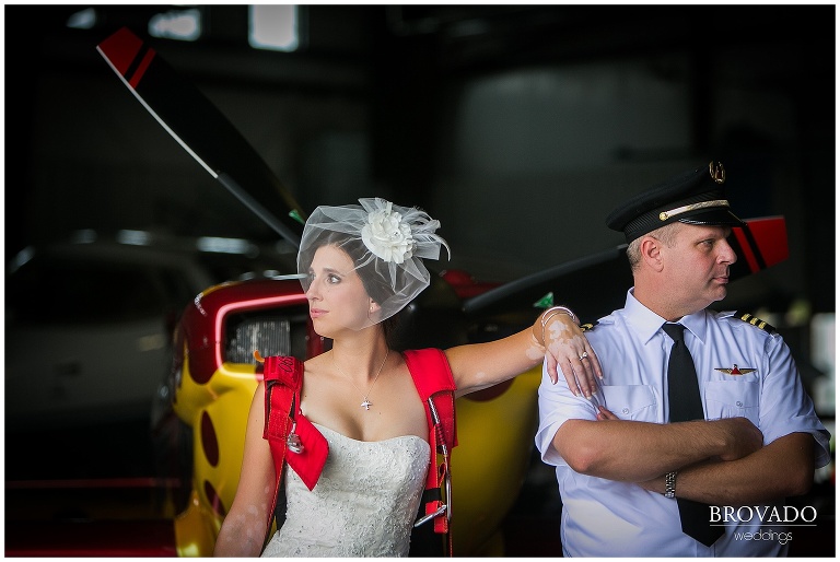 airplane themed wedding, airport, hanger, wedding photographer, pilots, themed weddings, brovado wedding 
