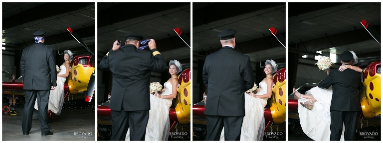 airplane themed wedding, airport, hanger, wedding photographer, pilots, themed weddings, brovado wedding 