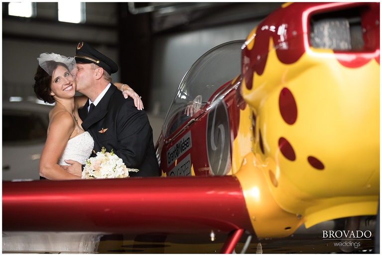 airplane themed wedding, airport, hanger, wedding photographer, pilots, themed weddings, brovado wedding 