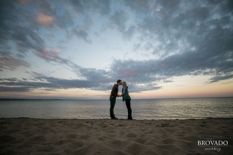Duluth engagement photos, lake superior engagement shoot, engagement photos on the lake