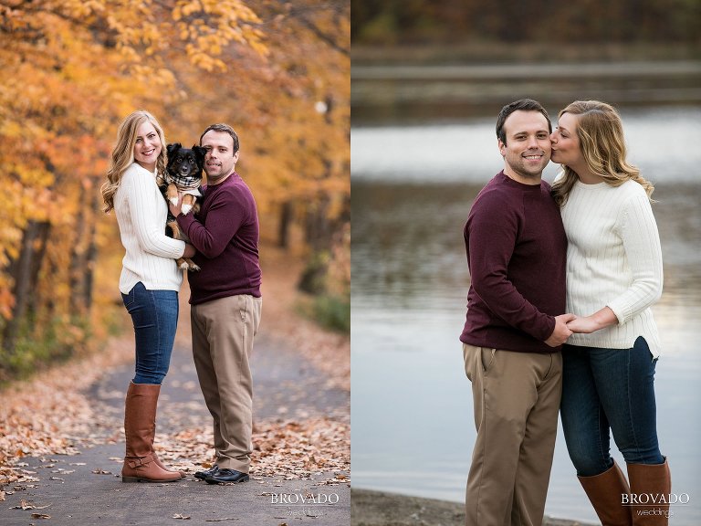 engagements, fall, love, couple, prettyleaves,