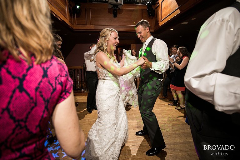 Brooke and Aaron dancing together