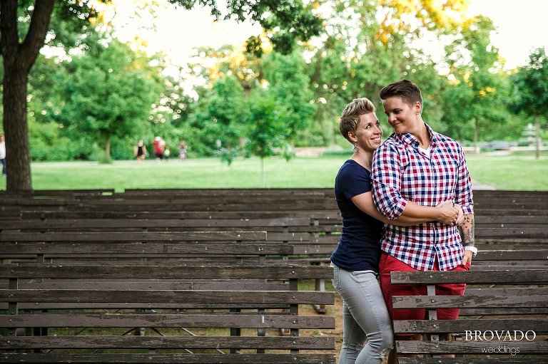 Minnehaha Park engagement