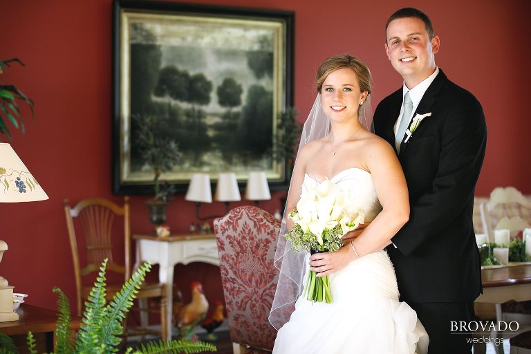 Annie and Tyler posing inside