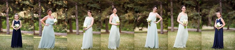 Individual bridesmaids