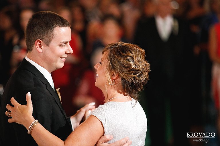 Tyler dancing with his mother