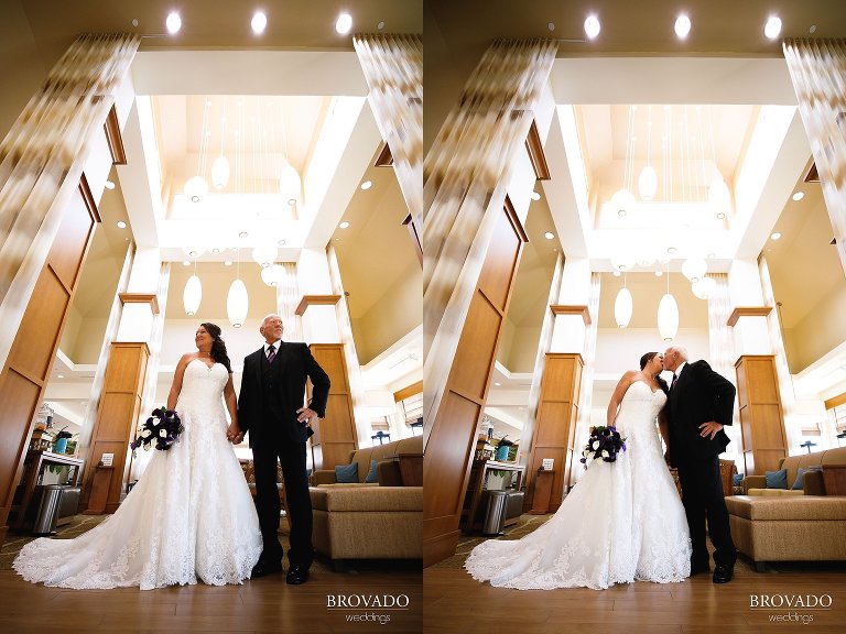 Sally and Daniel kissing