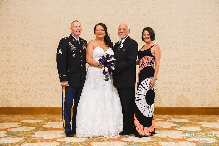 Bright family portrait