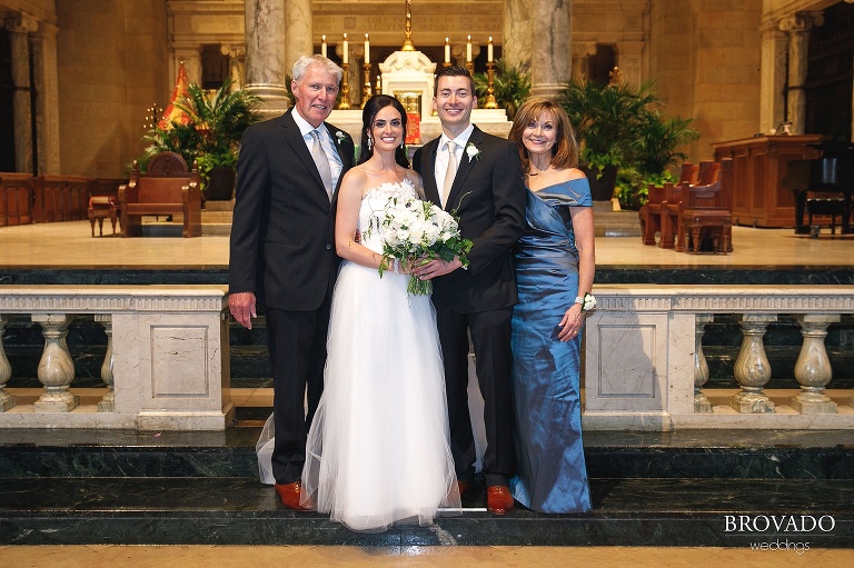 Family portrait in the basilica