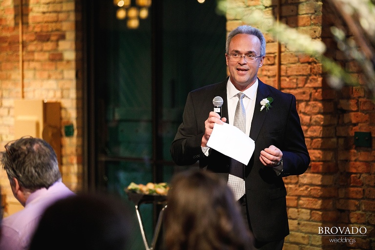 Father of the bride giving a speech