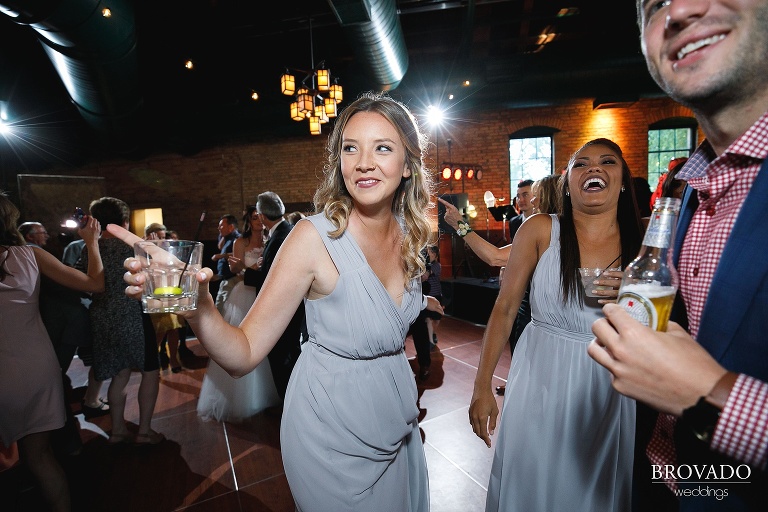 Bridesmaids goofing off