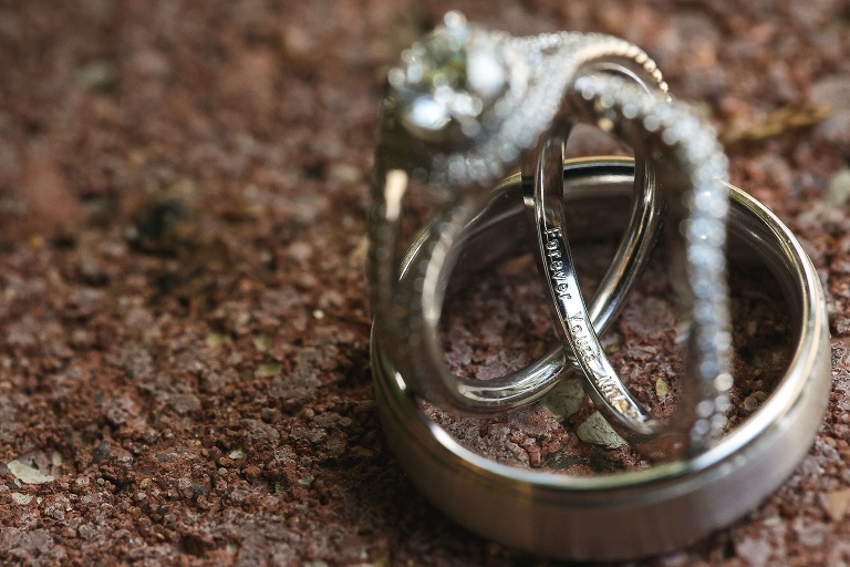 Wedding ring closeup