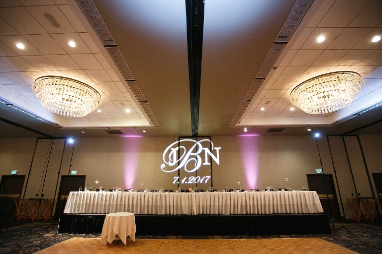 Wedding reception initial projection