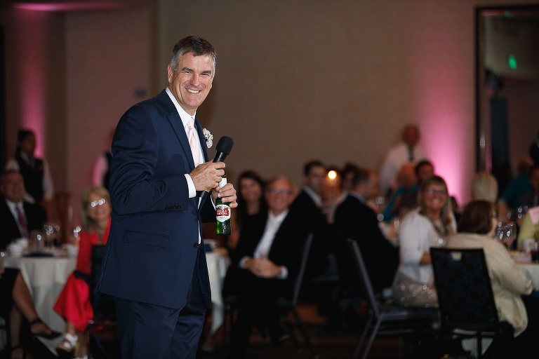 Father of the bride giving a speech