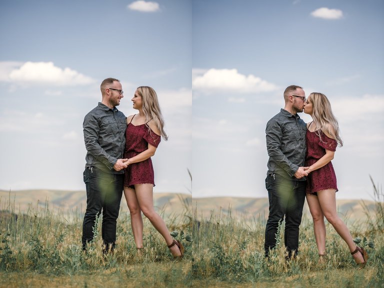 Mountainside engagement