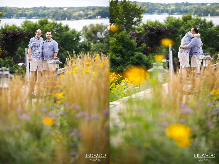 Tom and Zach's lakeside engagement