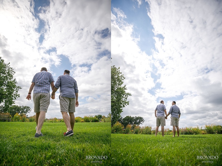 Tom and Zach walking into the sunset