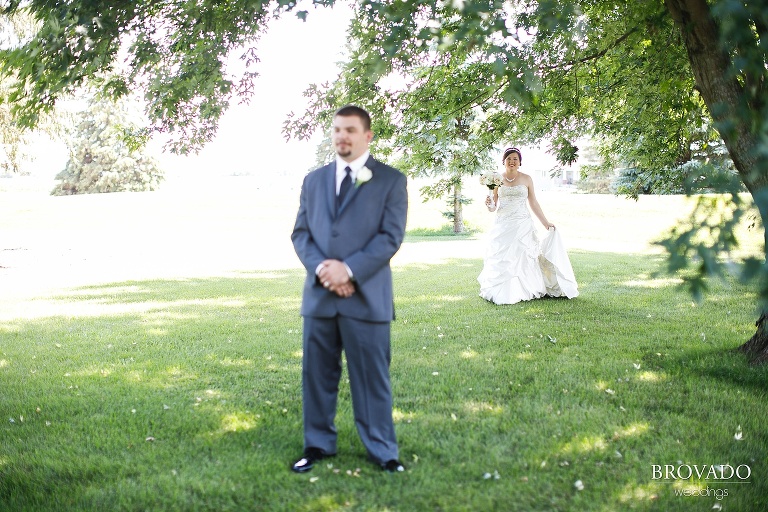 Farmington first look wedding