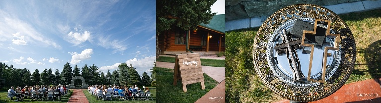 Outdoor glenhaven event center wedding details