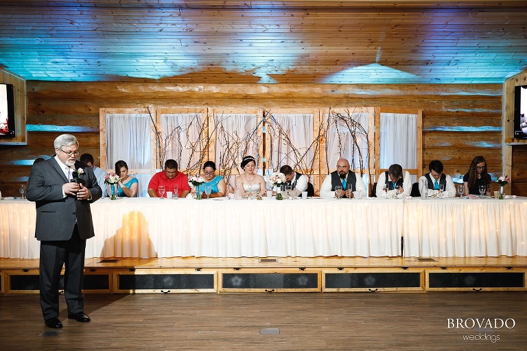 Father of the bride giving a speech