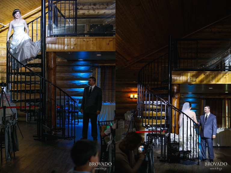 Bride and groom share first dance