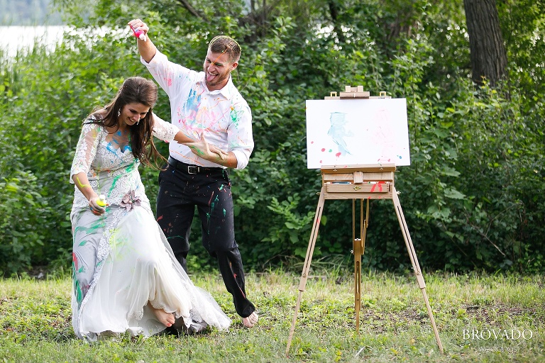 Paint trash the dress